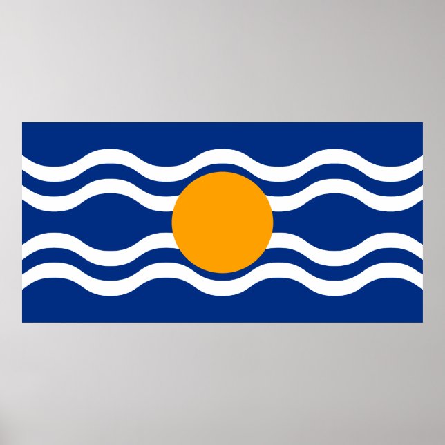 Pôster Bandeira da Federação das Índias Ocidentais (Frente)