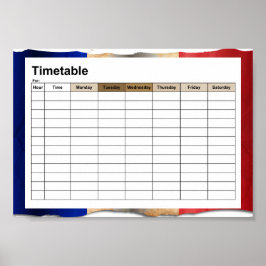 Pôster Bandeira da França