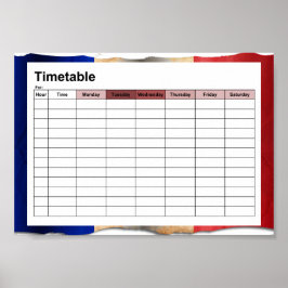 Poster Bandeira da França