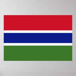 Poster Bandeira da Gâmbia