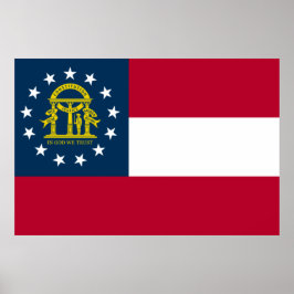 Poster Bandeira da Geórgia (Estado dos EUA)