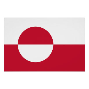 Pôster Bandeira da Gronelândia