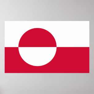 Poster Bandeira Da Gronelândia