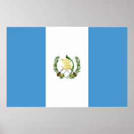 Poster Bandeira da Guatemala