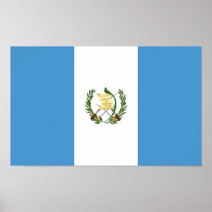 Poster Bandeira da Guatemala