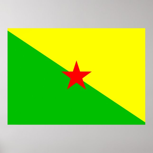 Pôster Bandeira da Guiana Francesa (Frente)