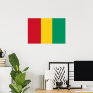 Poster bandeira da Guiné