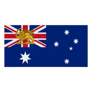 Pôster Bandeira da Herança do Leão e do Sol Iraniano Aust