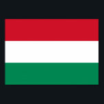 Pôster Bandeira da Hungria<br><div class="desc">A bandeira húngara é um tricolor horizontal carregado com um emblema no meio. As cores usadas na bandeira são vermelho, branco, verde. A proporção da bandeira húngara é de 1:2. O pavilhão da Hungria foi adotado em 1957. O primeiro uso do atual design de bandeira foi em 1848. A última...</div>