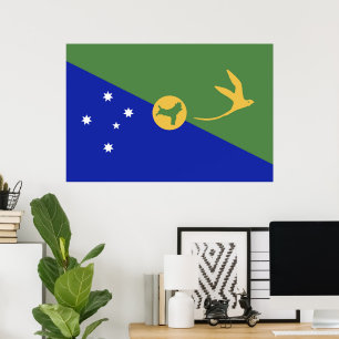 Poster bandeira da Ilha Christmas