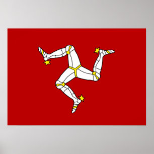 Poster Bandeira Da Ilha De Man