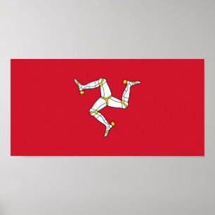 Poster Bandeira da Ilha de Man