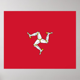 Poster Bandeira da Ilha de Man