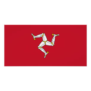 Pôster Bandeira da Ilha de Man