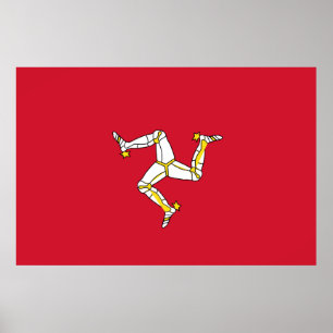 Poster Bandeira da Ilha de Man