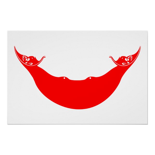 Pôster Bandeira da Ilha de Páscoa (Frente)