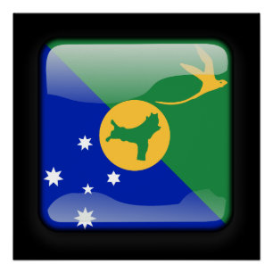 Pôster Bandeira da Ilha do Natal