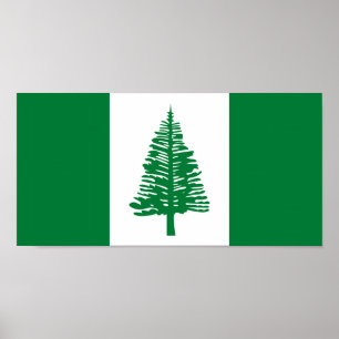 Poster Bandeira da Ilha Norfolk