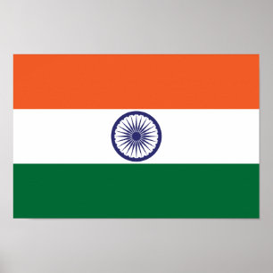 Poster Bandeira da Índia