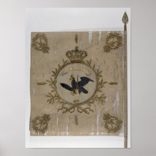 Poster Bandeira da infantaria prussiano