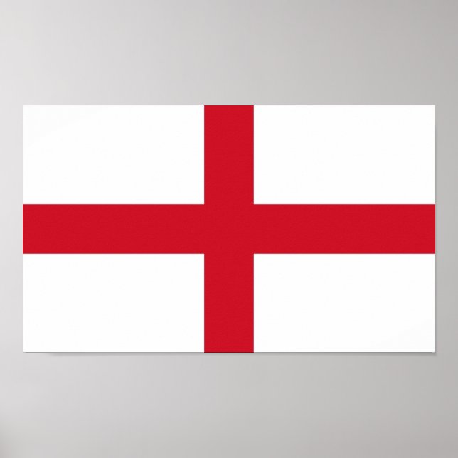 Poster Bandeira da Inglaterra (Frente)