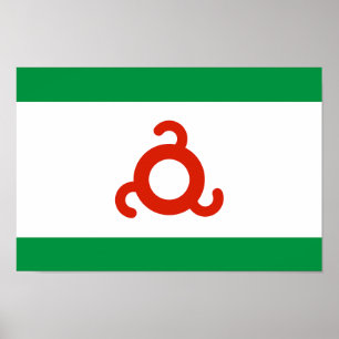 Poster Bandeira da Inguchétia
