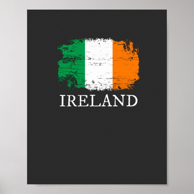 Poster Bandeira da Irlanda (Frente)