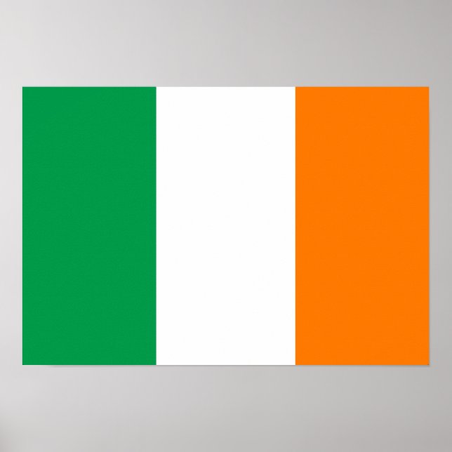 Pôster Bandeira da Irlanda (Frente)