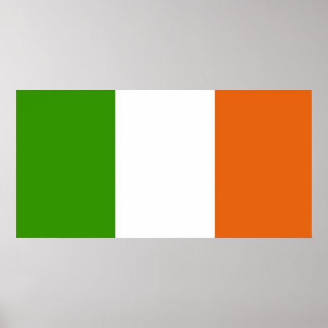 Poster Bandeira da Irlanda (Frente)