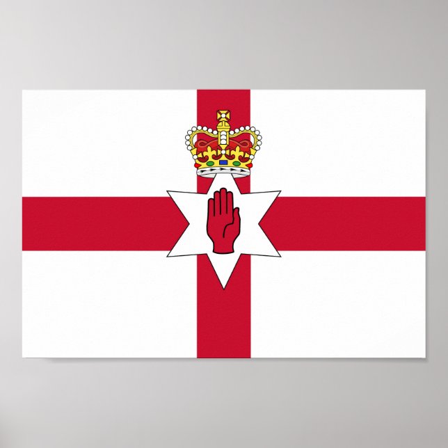 Poster Bandeira da Irlanda do Norte (Frente)