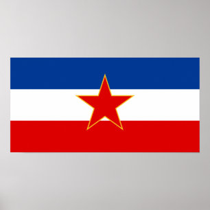 Pôster Bandeira da Jugoslávia (1945-1992)