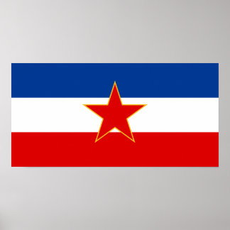 Pôster Bandeira da Jugoslávia (1945-1992)