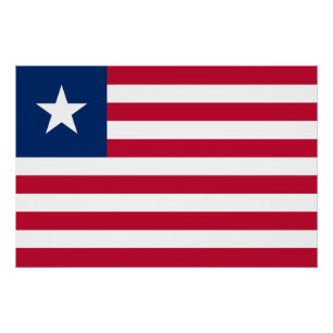 Pôster Bandeira da Libéria