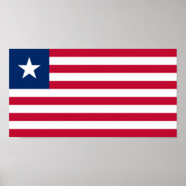 Poster Bandeira da Libéria (Libéria)