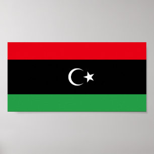 Poster Bandeira da Líbia