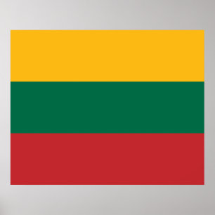 Poster Bandeira da Lituânia