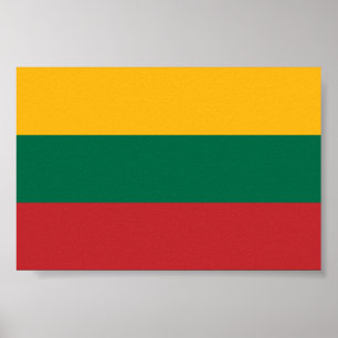 Poster Bandeira da Lituânia