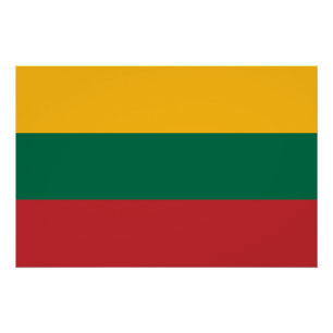 Pôster Bandeira da Lituânia