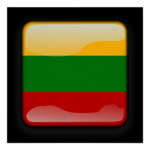 Pôster Bandeira da Lituânia