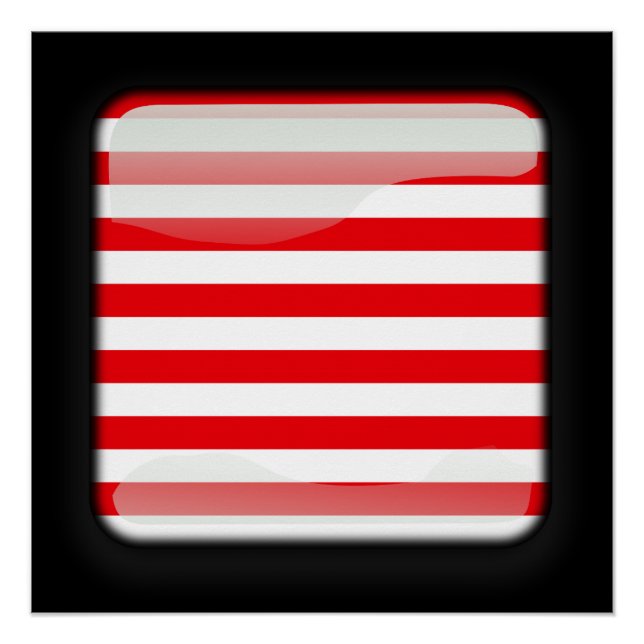 Pôster Bandeira da Malásia (Frente)