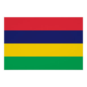 Pôster Bandeira da Maurícia