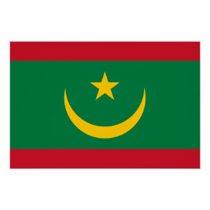 Pôster Bandeira da Mauritânia
