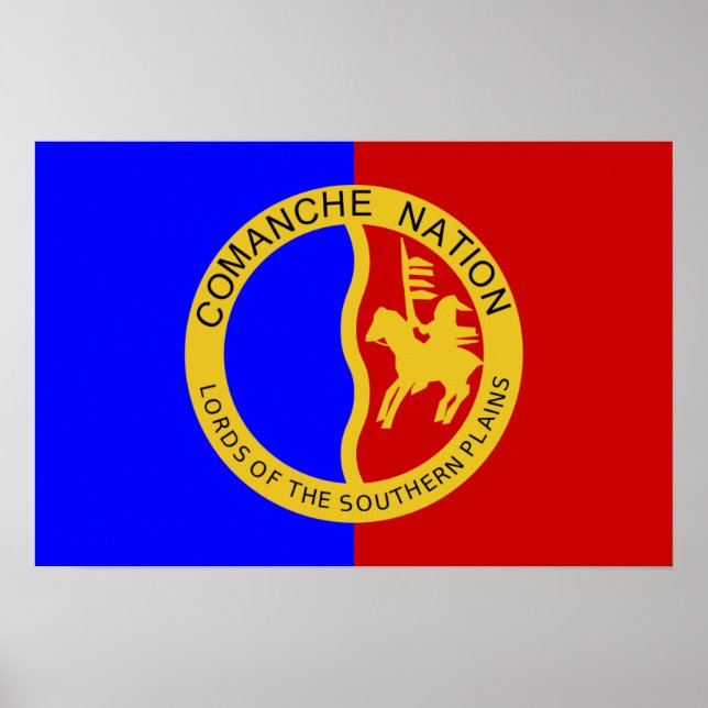 Pôster Bandeira da Nação Comanche (Frente)