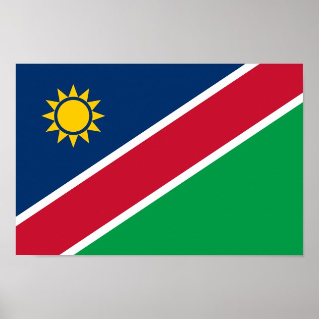 Poster Bandeira da Namíbia (Frente)