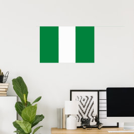 Poster Bandeira da Nigéria