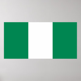 Poster Bandeira da Nigéria