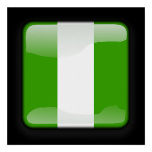 Pôster Bandeira da Nigéria