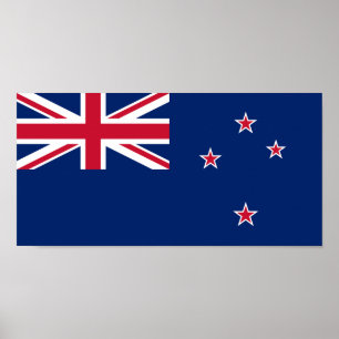 Poster Bandeira da Nova Zelândia