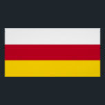 Pôster Bandeira da Ossétia do Norte<br><div class="desc">Bandeira Patriótica da Ossétia do Norte Alania.</div>