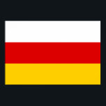 Poster Bandeira da Ossétia do Sul<br><div class="desc">Bandeira patriótica da Ossétia do Sul</div>